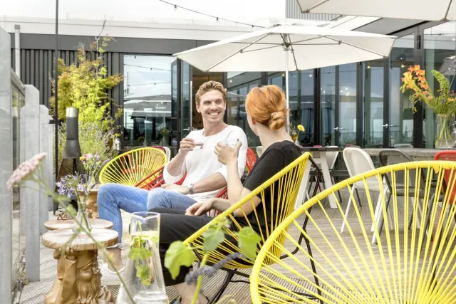 Take in Paris  skyline from the rooftop