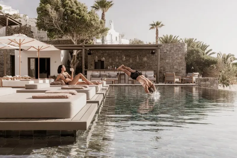 Enjoy sea views as you swim in the sun