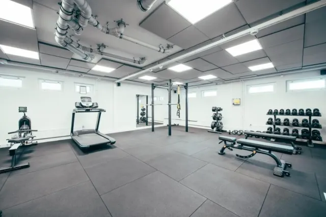 Enjoy plenty of space to work out