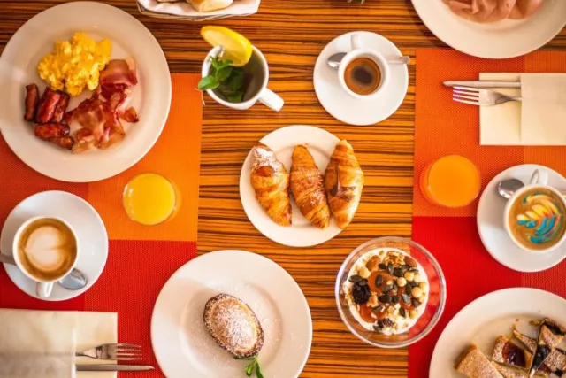 A range of breakfast options available