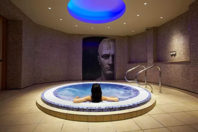 Relax in the beautiful spa hot tub