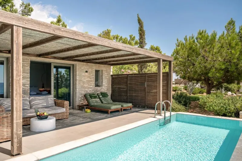 Beach Front Villa Sea View @ Kakkos Beach Hotel   Adults Only