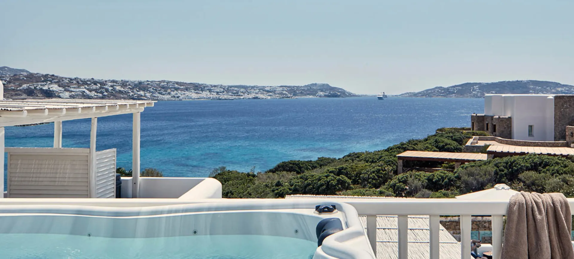Princess Suite Outdoor Hot Tub And Sea View @ Mykonos Princess Hotel