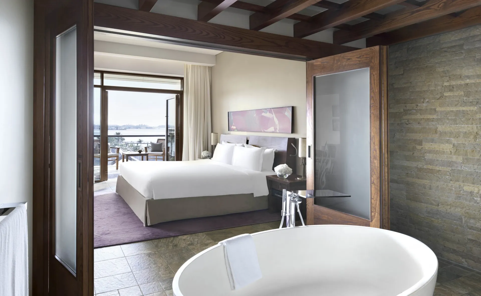 Junior Suite  Club Access  1 King Size Bed  Sofabed  Private Balcony @ Sofitel Dubai The Palm