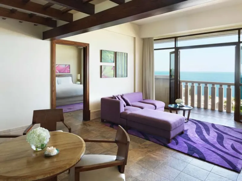 Opera Suite Sea View  Club Access  2 King Size Beds  2 Bedrooms  Living Room @ Sofitel Dubai The Palm