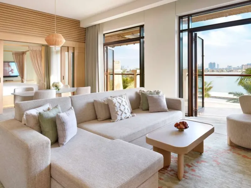 Signature Palm Suite  Sea View  1 Bedroom  1 King Bed   1 Sofa Bed @ Sofitel Dubai The Palm