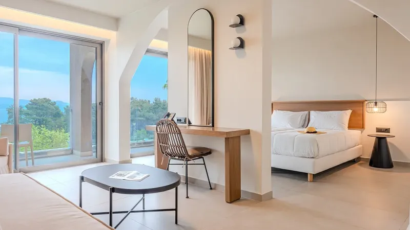 Premium One Bedroom Suite With Sea View @ Iolida Corfu Resort  amp  Spa