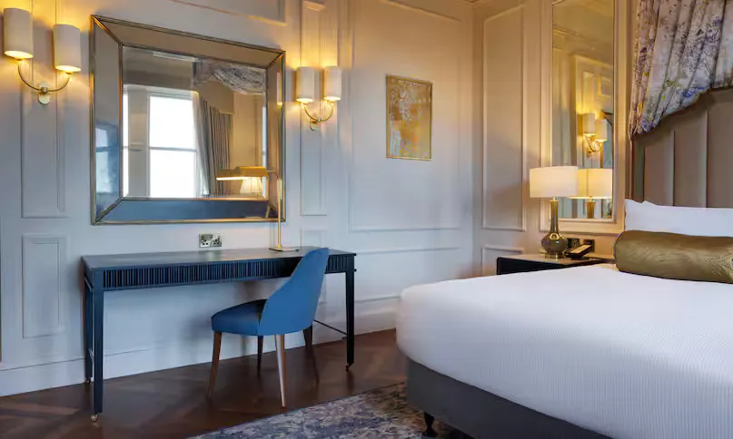 Two Queen Bed Premier Room With Castle View @ The Caledonian Edinburgh  Curio Collection by Hilton