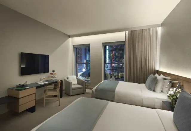 Premier City View Two Queen Beds @ The Knickerbocker Hotel