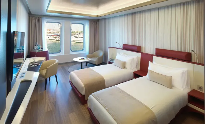 Super Yacht Twin room @ Sunborn Yacht Hotel Gibraltar