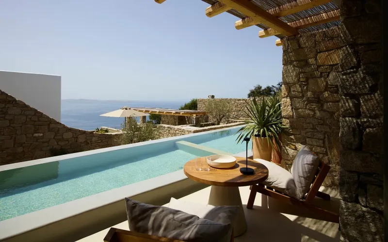 Deluxe Sea View Plunge Pool @ Collini Hotel Mykonos