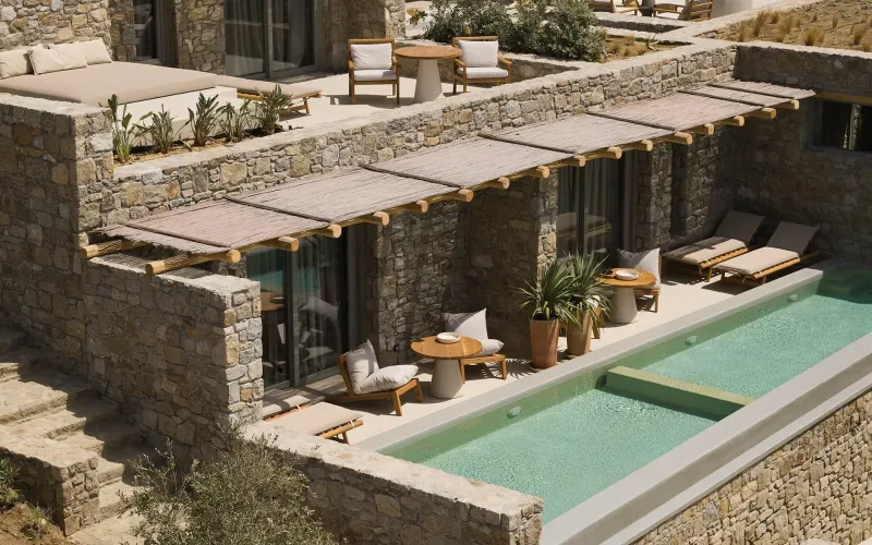 Deluxe Sea View Plunge Pool @ Collini Hotel Mykonos