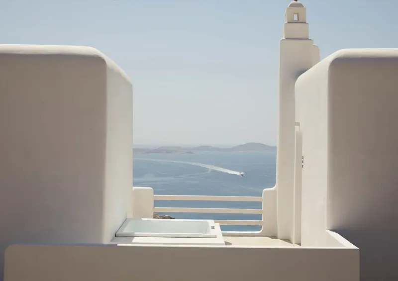 Deluxe Sea View Jacuzzi @ Collini Hotel Mykonos