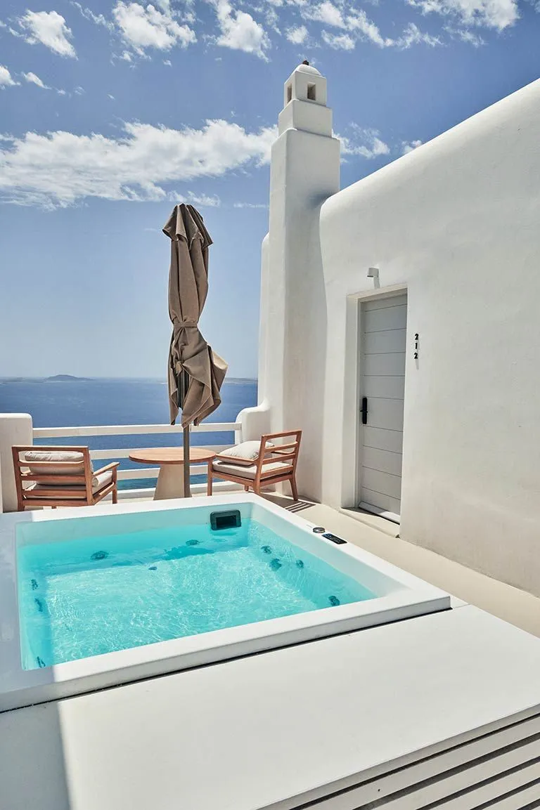 Deluxe Sea View Jacuzzi @ Collini Hotel Mykonos