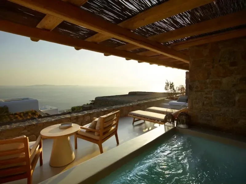 Signature Suite Sea View Pool @ Collini Hotel Mykonos