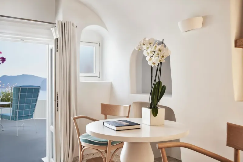 Junior Suite Sea View @ Katikies Kirini Santorini   The Leading Hotels of the World