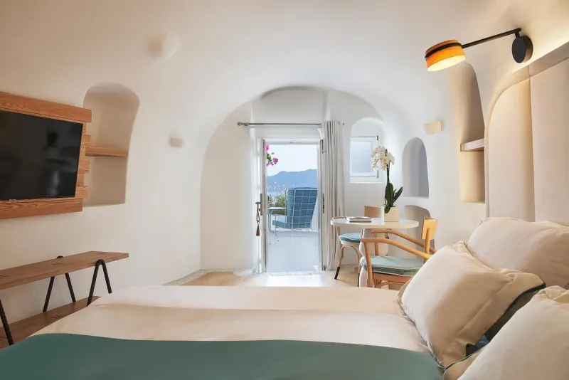 Junior Suite Sea View @ Katikies Kirini Santorini   The Leading Hotels of the World