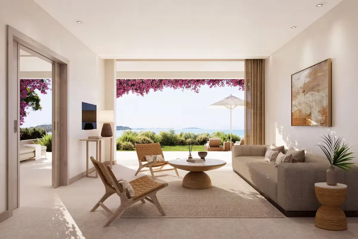 Deluxe Two Bedroom Bungalow Suite with Private Garden  amp  Sea View @ Ikos Odisia