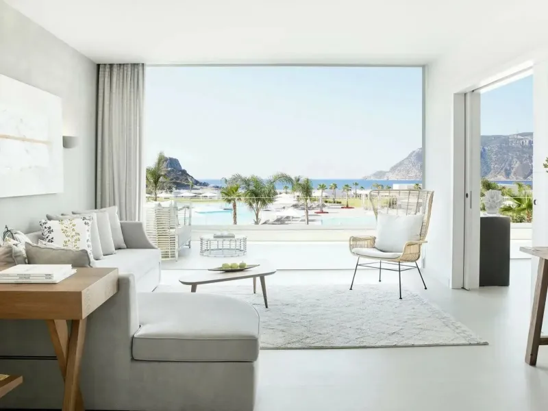 Deluxe One Bedroom Bungalow Suite Beach Front @ Ikos Aria