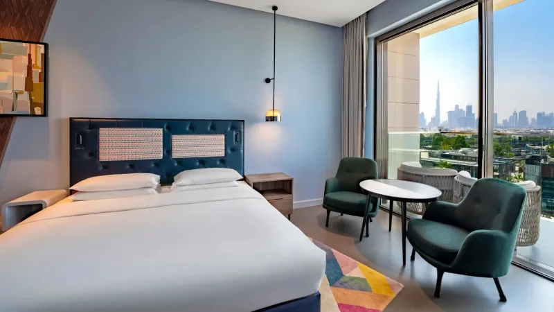 1 King Bed Skyline View Balcony  Exclusive Beach Access  Comp Transfer To Mercato @ Hyatt Centric Jumeirah Dubai