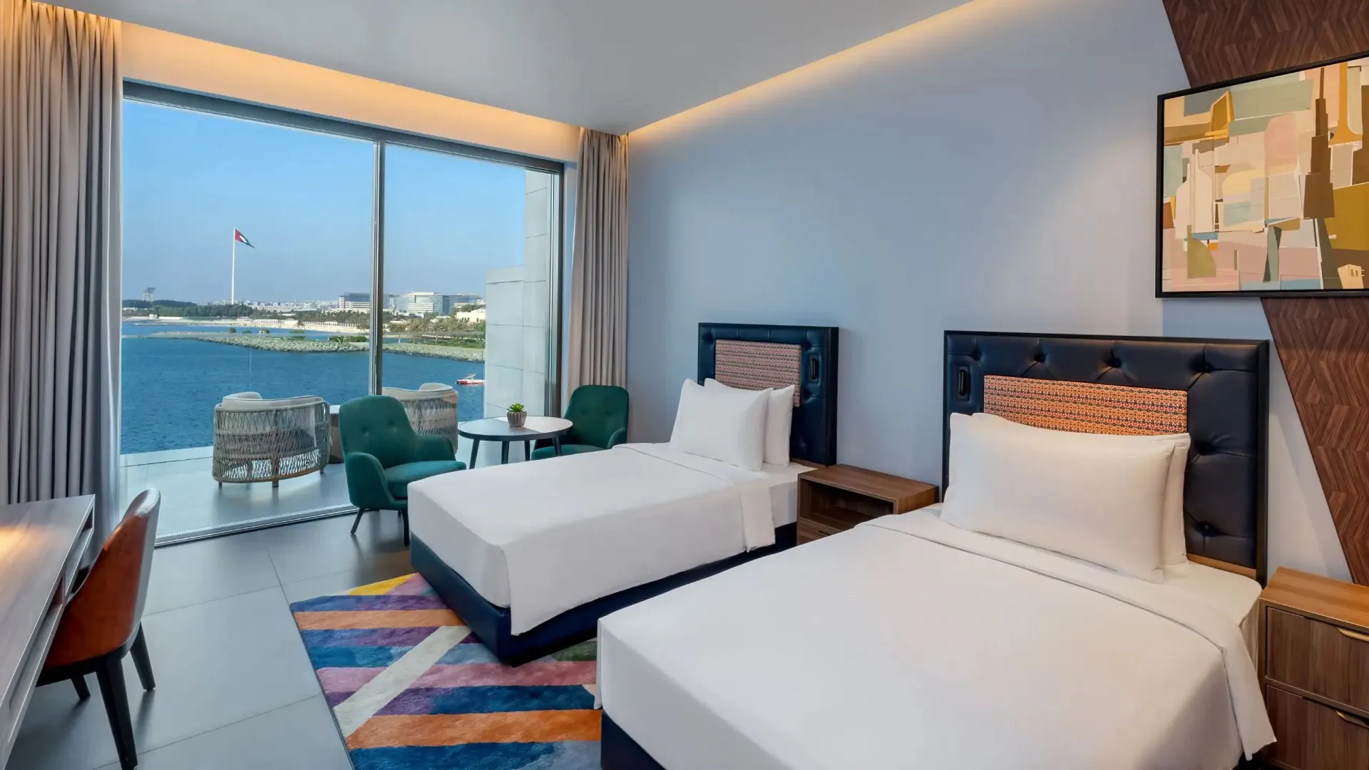 2 Twin Beds Sea View Balcony Exclusive Beach Access  Comp Transfer To Mercato Mal @ Hyatt Centric Jumeirah Dubai