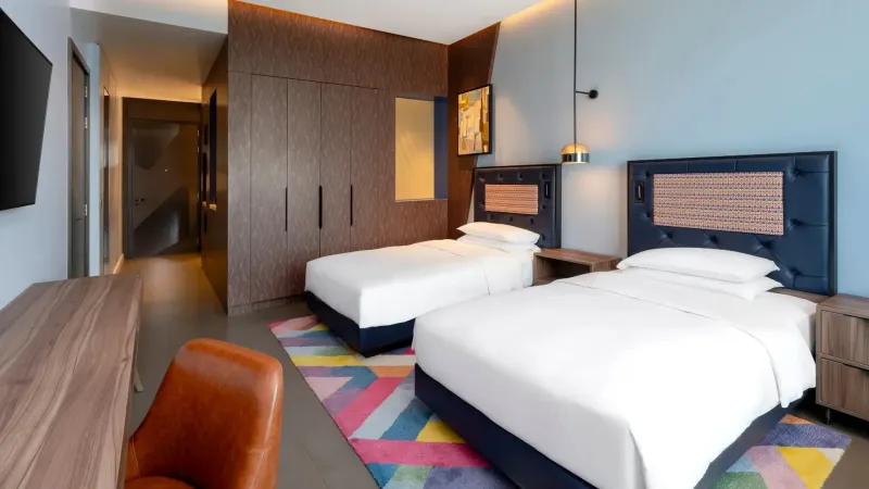 2 Twin Beds Exclusive Beach Access comp Transfer To Mercato Mall  20  Disc F sb @ Hyatt Centric Jumeirah Dubai