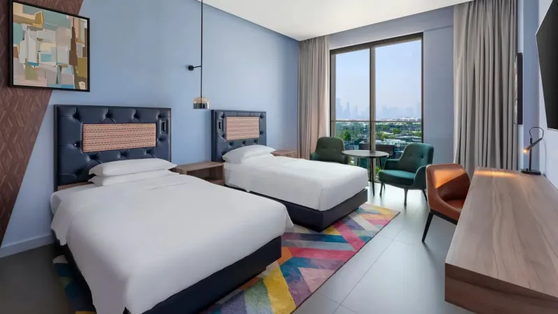 2 Twin Beds Exclusive Beach Access comp Transfer To Mercato Mall  20  Disc F sb @ Hyatt Centric Jumeirah Dubai
