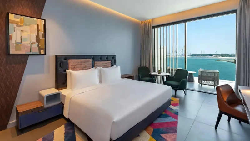 1 King Bed Sea View Balcony Exclusive Beach Access  Comp Transfer To Mercato Mall @ Hyatt Centric Jumeirah Dubai