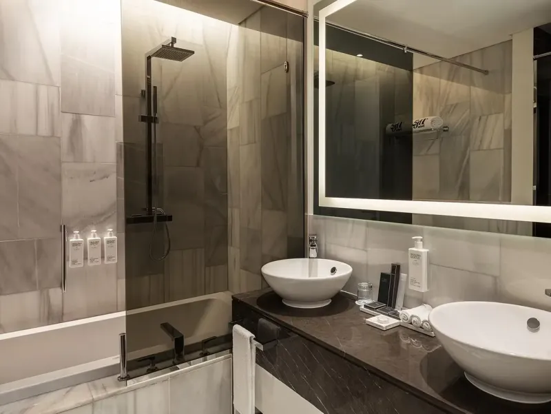 1 Bedroom Suite Dining Kitchen Balcony @ Th8 Palm Dubai Beach Resort Vignette Collection