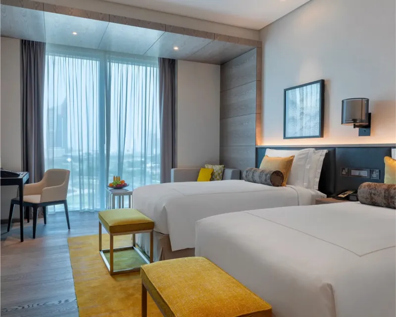 Superior Room Twin Bed Golf View @ Taj Jumeirah Lakes Towers Dubai