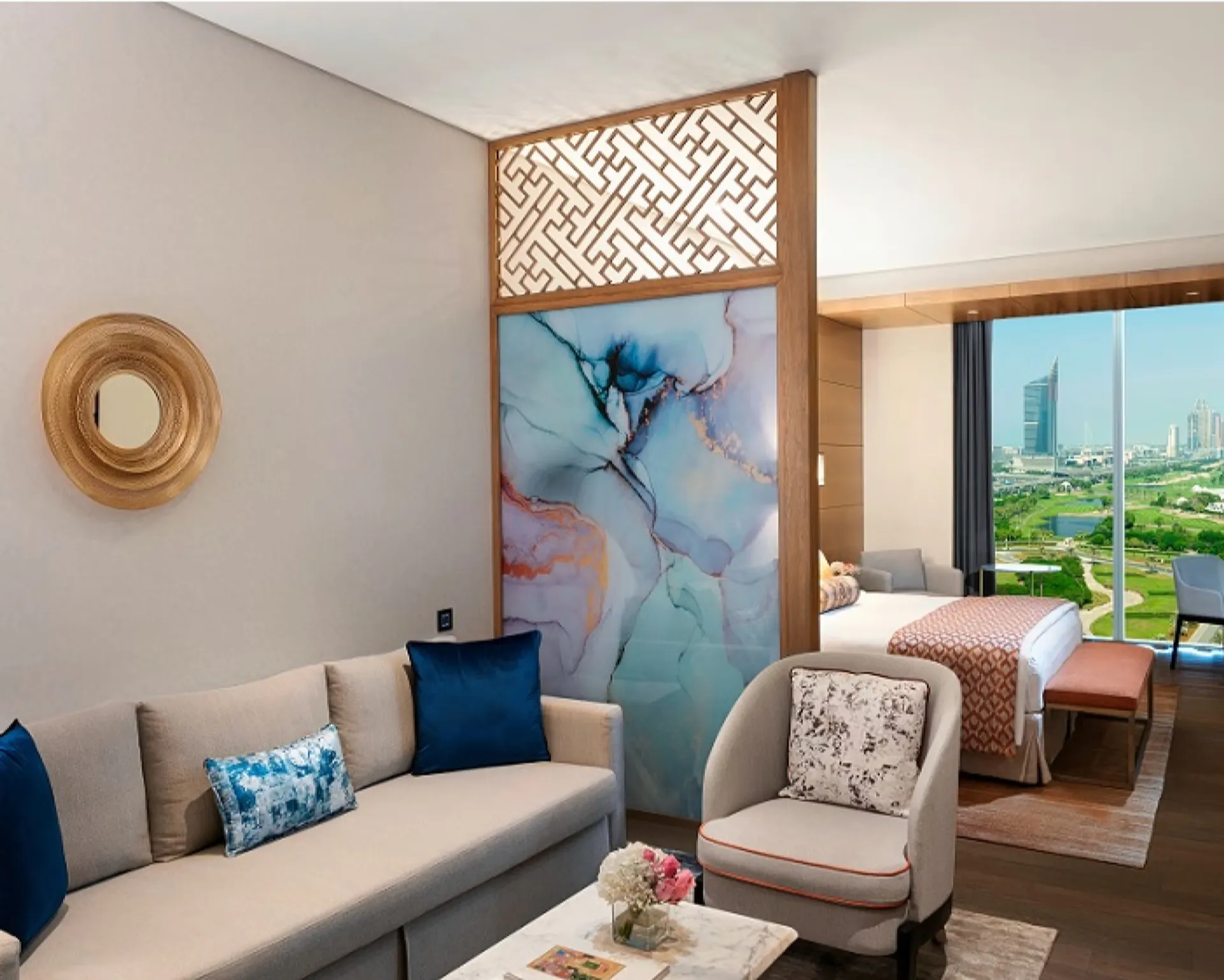 Junior Golf View Suite @ Taj Jumeirah Lakes Towers Dubai