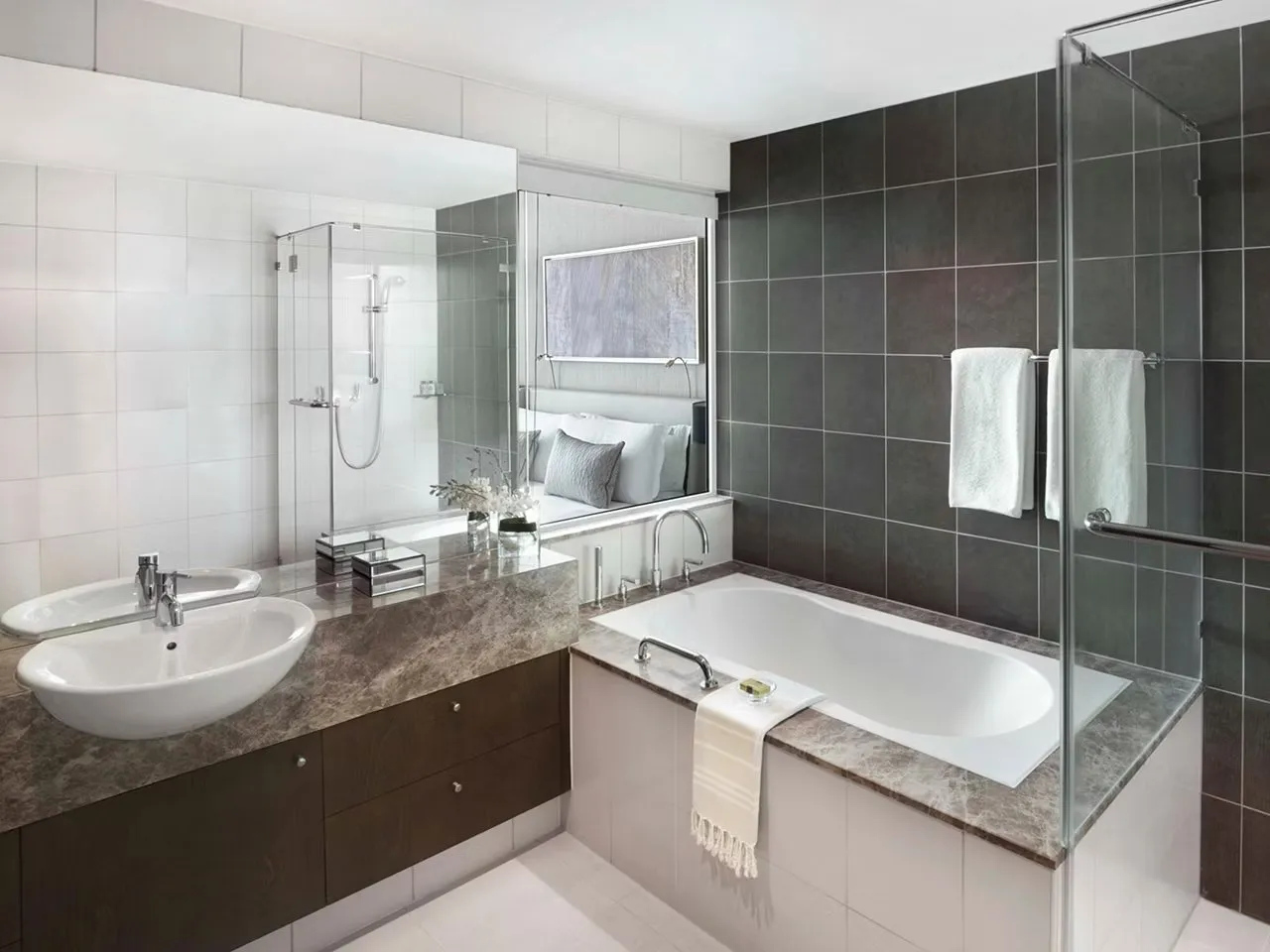 1 Bedroom Apartment Dining Kitchen City View Balcony @ InterContinental Residence Suites Dubai F C