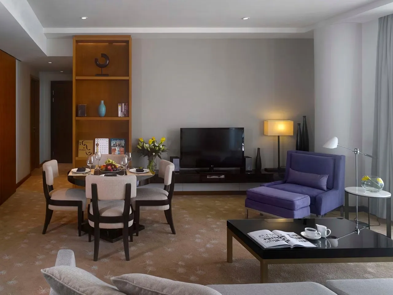 2 Bedroom Apartment Dining Kitchen Balcony Waterfront @ InterContinental Residence Suites Dubai F C