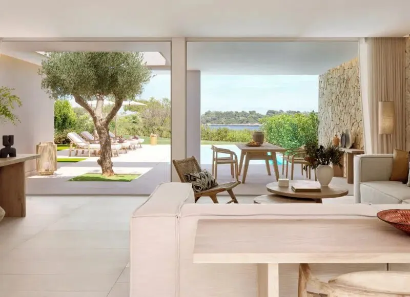 Deluxe Two Bedroom Residence Private Pool Front Coastal View @ Ikos Porto Petro