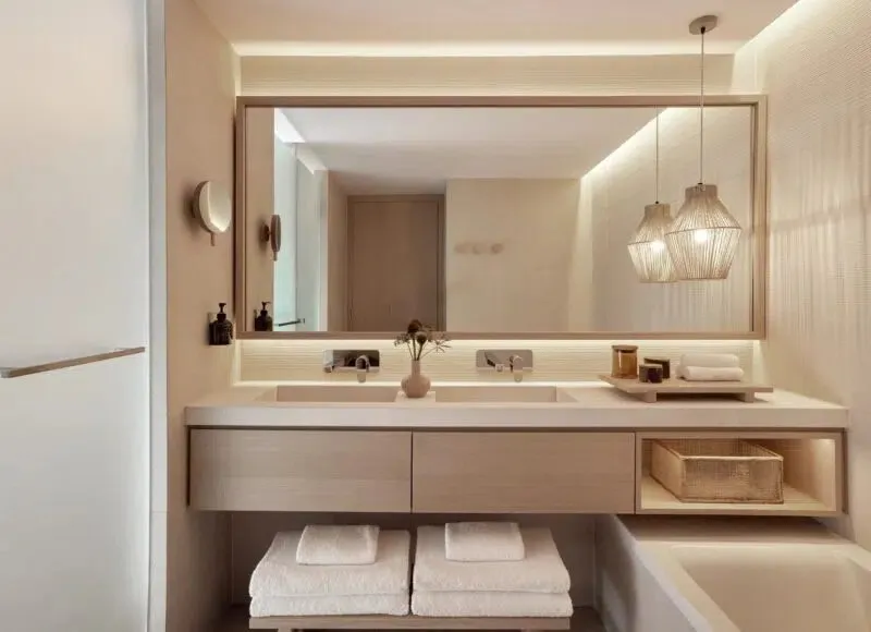 Deluxe Two Bedroom Residence Private Pool Front Coastal View @ Ikos Porto Petro
