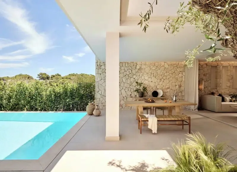 Deluxe Two Bedroom Residence Private Pool Front Coastal View @ Ikos Porto Petro