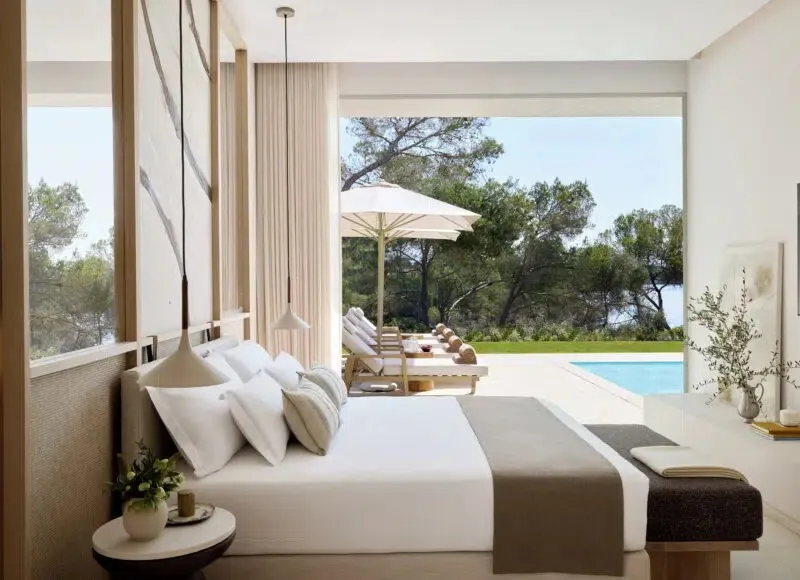 Deluxe Three Bedroom Residence Private Pool Front Coastal View @ Ikos Porto Petro