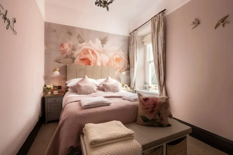 Rose   Classic Double Room with Private Bathroom  Not Ensuite  @ Afon Rhaiadr Country House
