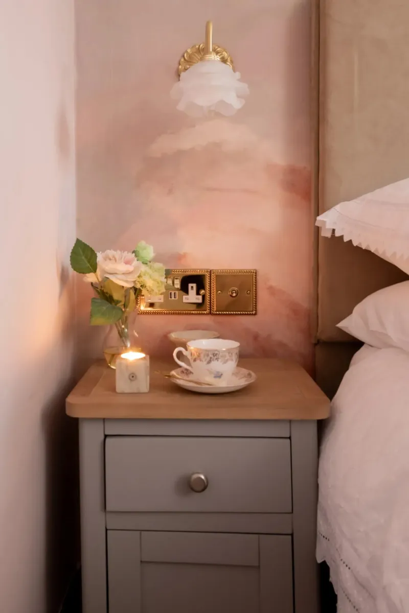 Rose   Classic Double Room with Private Bathroom  Not Ensuite  @ Afon Rhaiadr Country House