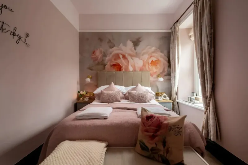 Rose   Classic Double Room with Private Bathroom  Not Ensuite  @ Afon Rhaiadr Country House