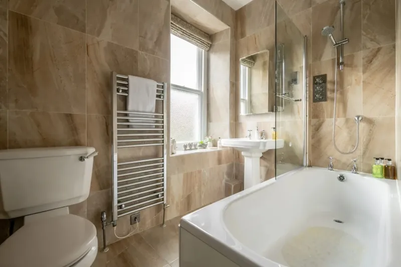 Rose   Classic Double Room with Private Bathroom  Not Ensuite  @ Afon Rhaiadr Country House