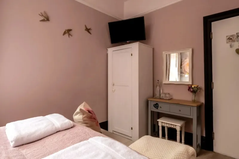 Rose   Classic Double Room with Private Bathroom  Not Ensuite  @ Afon Rhaiadr Country House