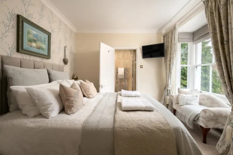 Iris   King Room with Walk in Shower @ Afon Rhaiadr Country House