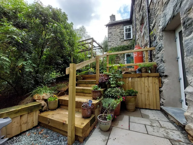 Lily   Garden Double Room with Walk in Shower @ Afon Rhaiadr Country House