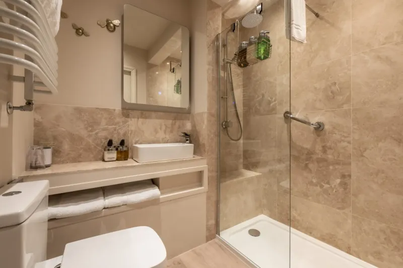 Jasmine   Garden King Room with Walk in Shower @ Afon Rhaiadr Country House