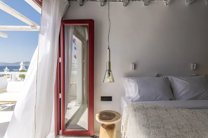 Mykonian Suite with Terrace  Jacuzzi  Sea  amp  Old Town Views @ The TownHouse   Mykonos  Adults Only