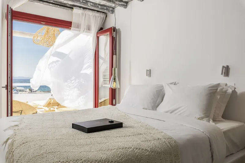 Mykonian Suite with Terrace  Jacuzzi  Sea  amp  Old Town Views @ The TownHouse   Mykonos  Adults Only
