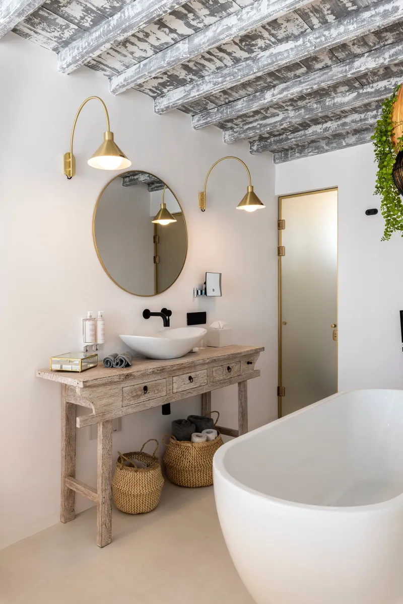 Mykonian Suite with Terrace  Jacuzzi  Sea  amp  Old Town Views @ The TownHouse   Mykonos  Adults Only