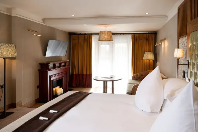Junior Suite with Hot Tub   1 Super King Bed @ Galgorm Resort
