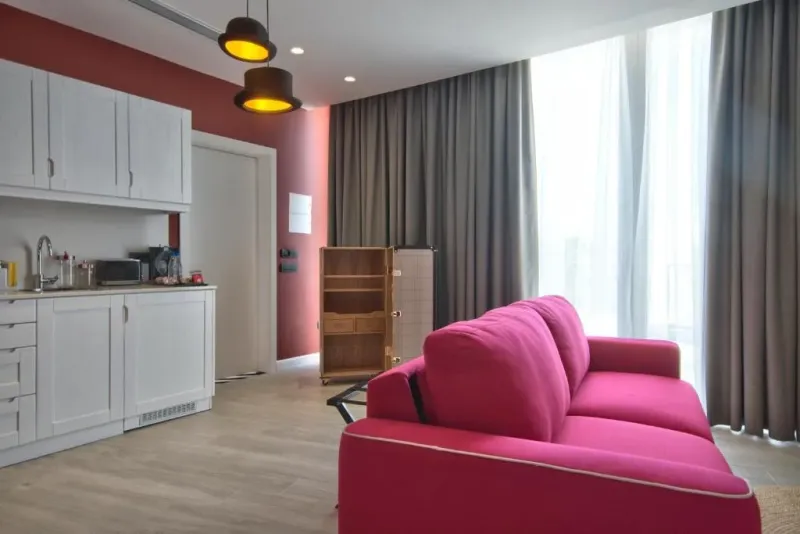 Executive Penthouse Suite with Outdoor Spa Bath  amp  Kitchenette @ HOLM Boutique and Spa